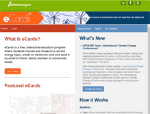 Tablet Screenshot of ecards.greenlearning.ca